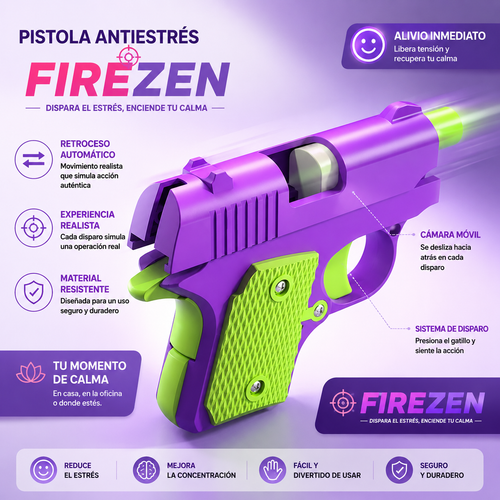 Juguete Pistola Antiestrés